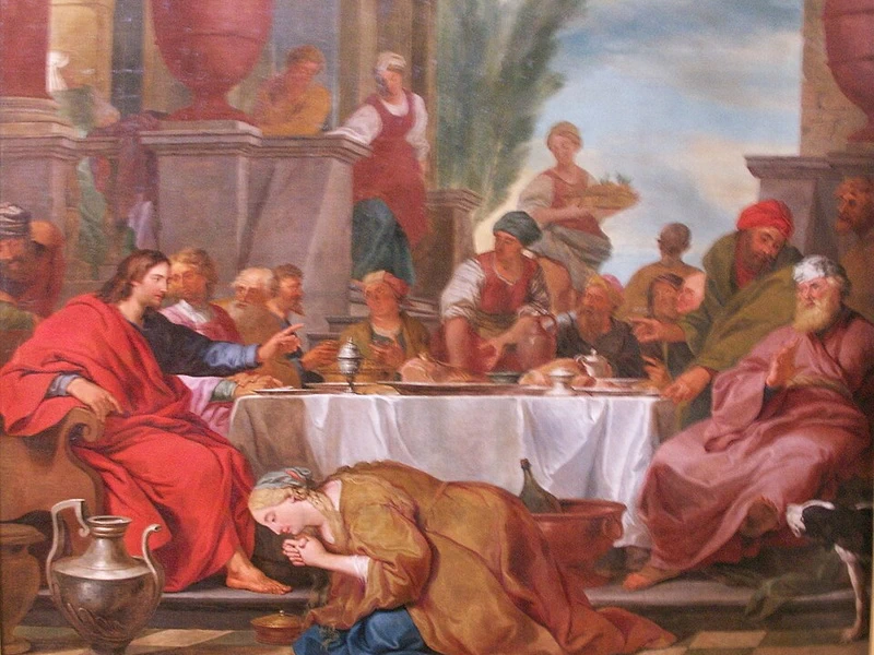 1665-Jan van Orley - Gesù unto da una donna peccatrice